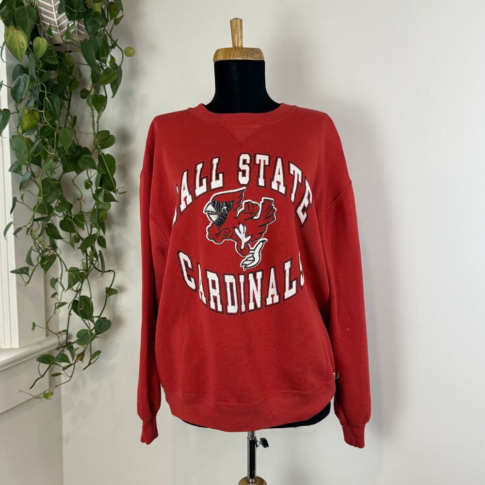 Vintage 80svRussell Athletic Ball State Cardinals Crewneck Sweatshirt, Unisex